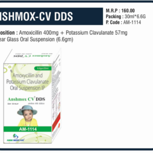 ANSHMOX-CV DDS (Amoxicillin 400mg ➕ Clavulanate 57mg)