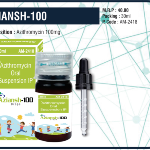 AZIANSH-100 Suspension (Azithromycin 100mg)
