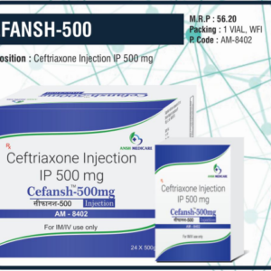 CEFANSH-500 (Ceftriaxone Injection IP 500mg)