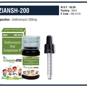 AZIANSH-200 Suspension (Azithromycin 200mg)