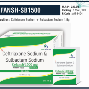 CEFANSH-SB 1500mg (Ceftriaxone Sodium + Sulbactam Sodium)