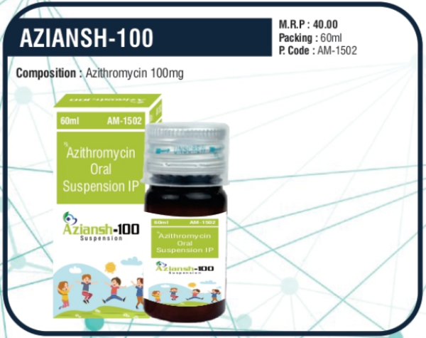 AZIANSH-100 60ML (Azithromycin 100mg)