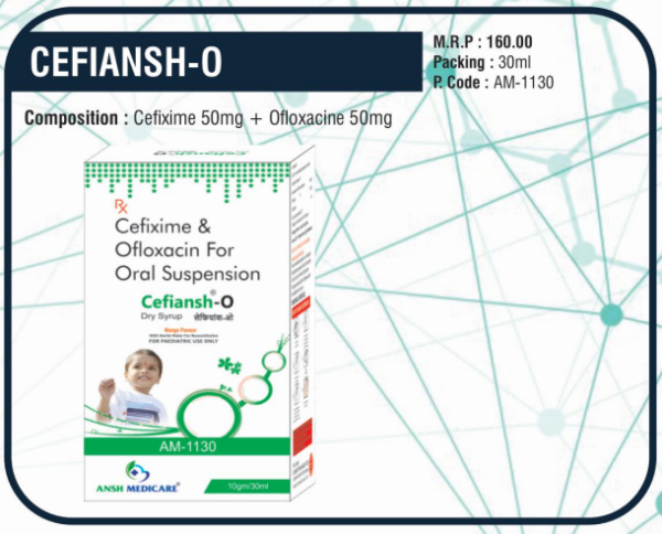 CEFIANSH-O (Cefixime 50mg ➕ Ofloxacin 50mg)
