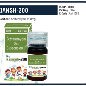 AZIANSH-200 60ML (Azithromycin 200mg)