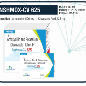 ANSHMOX-CV 625 (Amoxicillin 500 mg + Clavulanic Acid 125 mg)