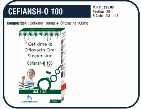 CEFIANSH-O 100 (Cefixime 100mg ➕ Ofloxacin 100mg)
