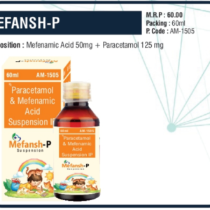 MEFANSH-P 60ML (Mefenamic Acid 50mg + Paracetamol 125mg)