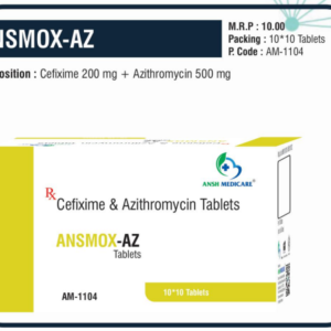 ANSMOX-AZ (Cefixime 200 mg + Azithromycin 500 mg)