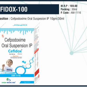 CEFIDOX-100 Suspension (Cefpodoxime 100mg/5ml)