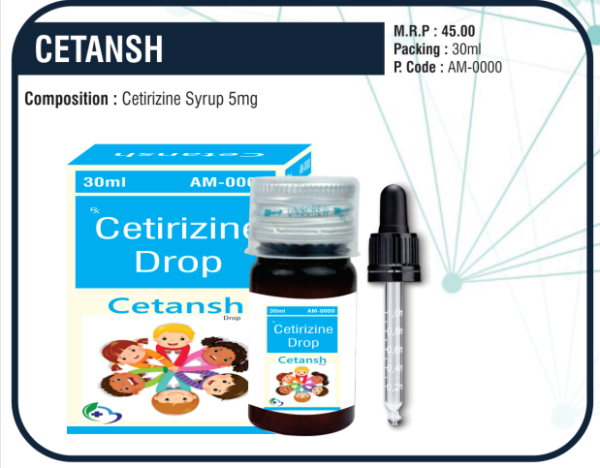 CETANSH-D Drops (Cetirizine 5mg)