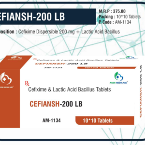 CEFIANSH-200 LB (Cefixime Dispersible 200 mg + Lactic Acid Bacillus)