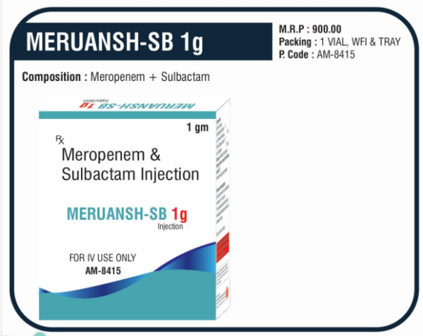 MERUANSH-SB 1g (Meropenem + Sulbactam)
