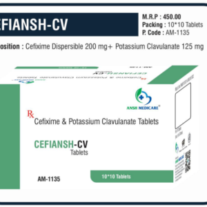 CEFIANSH-CV (Cefixime 200 mg + Potassium Clavulanate 125 mg)