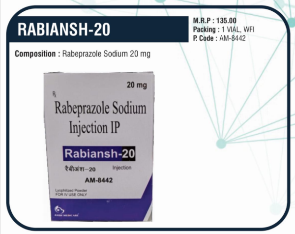 RABIANSH-20 (Rabeprazole Sodium 20 mg) 🌟