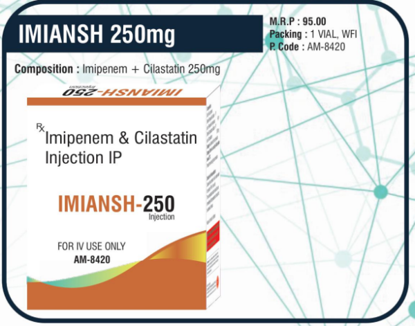 IMIANSH-250MG (Imipenem + Cilastatin 250 mg) 🌟