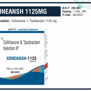 XONEANSH-1125MG (Ceftriaxone + Tazobactam 1125 mg) 🌟