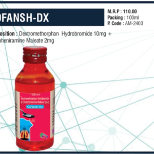 COFANSH-DX 100ml (Dextromethorphan Hydrobromide 10mg + Chlorpheniramine Maleate 2mg)