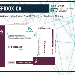 CEFIDOX-CV (Cefpodoxime Proxetil 200 mg + Clavulanate 125 mg)