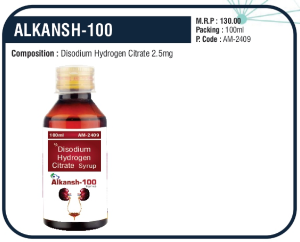 ALKANSH-100 100ml (Disodium Hydrogen Citrate 2.5mg)