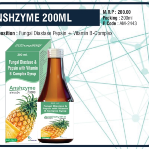 ANSHZYME 200ml (Fungal Diastase & Pepsin + Vitamin B-Complex)