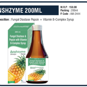 ANSHZYME 200ml (Fungal Diastase & Pepsin + Vitamin B-Complex)
