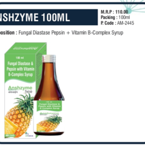 ANSHZYME 100ml (Fungal Diastase & Pepsin + Vitamin B-Complex)