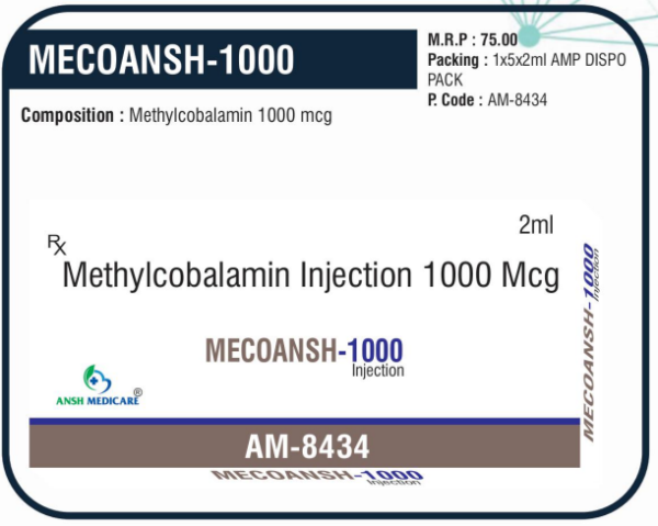 MECOANSH-1000 (Methylcobalamin 1000 mcg) 🌟
