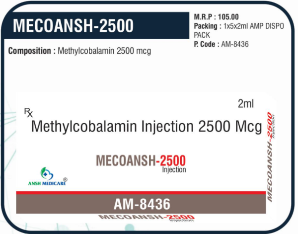 MECOANSH-2500 (Methylcobalamin 2500 mcg)