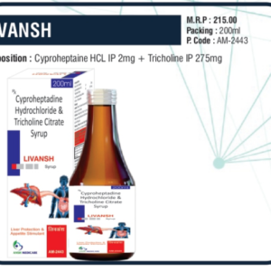 LIVANSH (Cyproheptadine HCL 2mg + Tricholine Citrate 275mg)