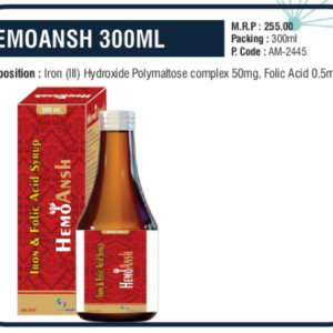 HEMOANSH-300 (Iron (III) Hydroxide Polymaltose Complex 50mg + Folic Acid 0.5mg)