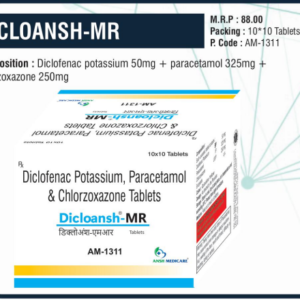 DICLOANSH-MR (Diclofenac Potassium 50mg + Paracetamol 325mg + Chlorzoxazone 250mg)