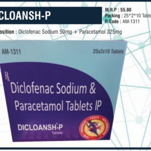 DICLOANSH-P (Diclofenac Sodium 50mg + Paracetamol 325mg)