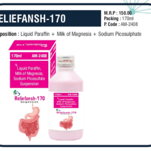RELIEFANSH-170 (Liquid Paraffin + Milk of Magnesia + Sodium Picosulphate)