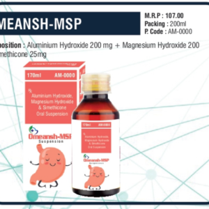 OMEANSH-MSP (Aluminium Hydroxide + Magnesium Hydroxide + Simethicone)