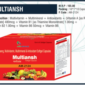 MULTIANSH 🌟 (Ginseng, Multivitamin, Multimineral & Antioxidant Softgel Capsules)