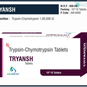 TRYANSH (Trypsin-Chymotrypsin 1,00,000 IU)